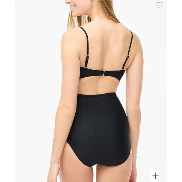 $98 J. Crew Cutout one-piece swimsuit size XL m3 - Picture 2 of 5